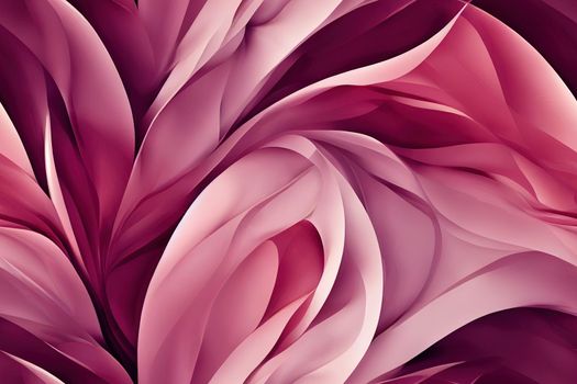 Elegant Floral Pattern. Seamless Abstract Flowers and Leaves.