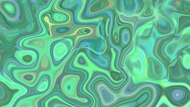 Abstract green textured liquid background