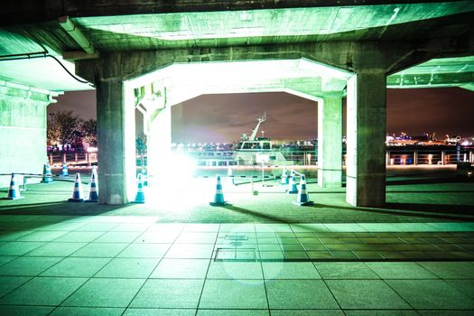 Illumination of elephant nose park. Shooting Location: Yokohama-city kanagawa prefecture