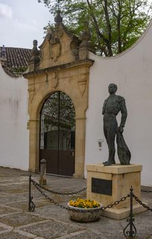 April 10, 2021 in the Ronda bullring, Malaga, Spain, closed due to the covid pandemic