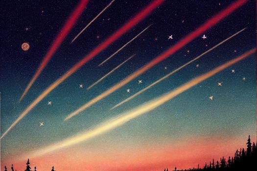 Space of night sky with cloud and stars.