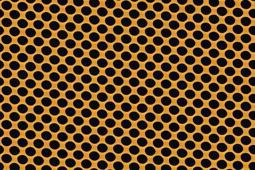 Seamless pattern based on Japanese ornament Kumiko.Golden color.Average thickness.