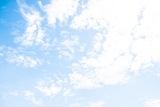 white clouds on Cloudy blue sky abstract nature  background