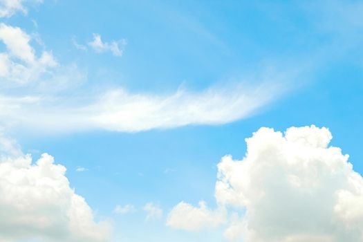 white clouds on Cloudy blue sky abstract nature  background