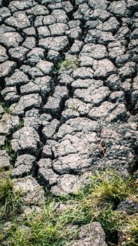 Texture cracked, dry the surface of the earth. global shortage of water on the planet. Global warming and greenhouse effect concept.