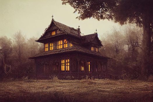 An old enchanted palace house