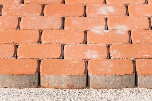 Abstract photo of bricks in the sunlight