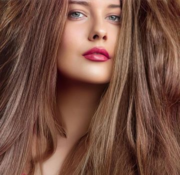 Hairstyle, beauty and hair care, beautiful woman with long natural brown hair, glamour portrait for hair salon and haircare brand