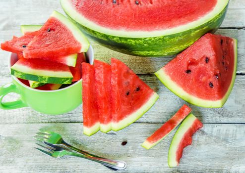 Watermelon. Food and drink. Selective focus. nature food..