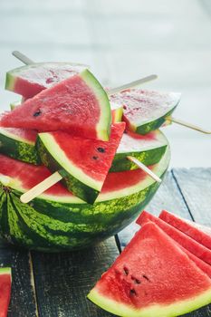 Watermelon. Food and drink. Selective focus. nature food..