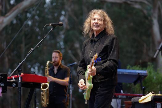 San Francisco, CA, 1st October, 2022, Jerry Harrison performs at the 2022 Hardly Strictly Bluegrass Festival in Golden Gate Park. Harrison is a member of the Rock and Roll Hall of Fame.