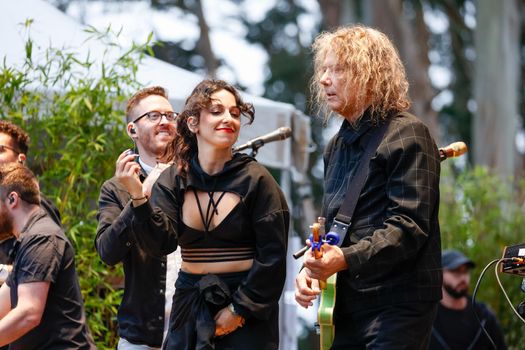 San Francisco, CA, 1st October, 2022, Jerry Harrison performs at the 2022 Hardly Strictly Bluegrass Festival in Golden Gate Park. Harrison is a member of the Rock and Roll Hall of Fame.