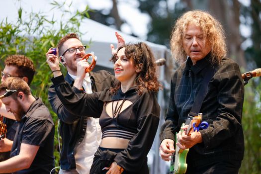 San Francisco, CA, 1st October, 2022, Jerry Harrison performs at the 2022 Hardly Strictly Bluegrass Festival in Golden Gate Park. Harrison is a member of the Rock and Roll Hall of Fame.