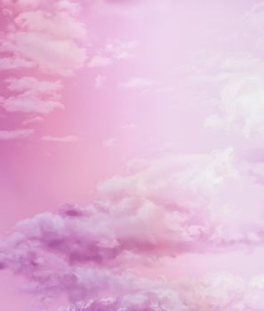 Magical dream, nature backdrop and spiritual holiday concept - Dreamy surreal sky as abstract art, fantasy pastel colours background for modern design