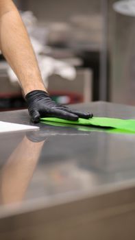 in the professional kitchen lab