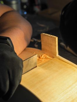 making a cello at luthier lab