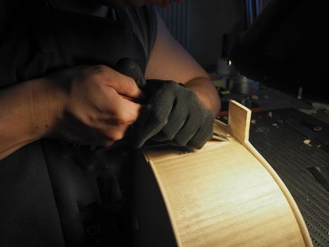 making a cello at luthier lab