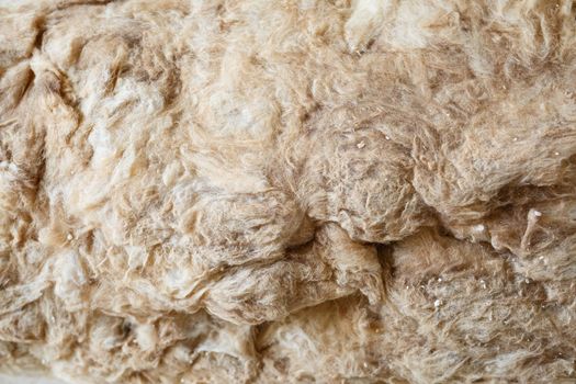 Mineral wool for repairs, building materials, roof insulation for a house under construction
