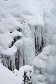 icicles from johnston canyon, alberta