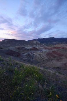 colorful rock at painted hill state park in oregon