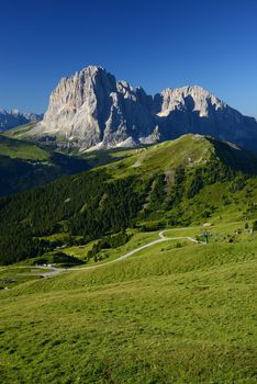 dolomite rocky mountain in italy