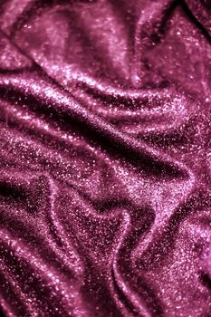 Luxe glowing texture, night club branding and New Years party concept - Pink holiday sparkling glitter abstract background, luxury shiny fabric material for glamour design and festive invitation