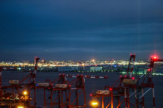 Night view of Tokyo seen from Tokyo Odaiba. Shooting Location: Tokyo metropolitan area
