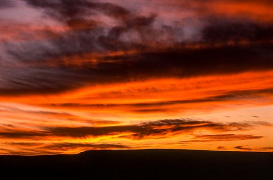 sunset in the fish river canyon, karas, namibia, africa
