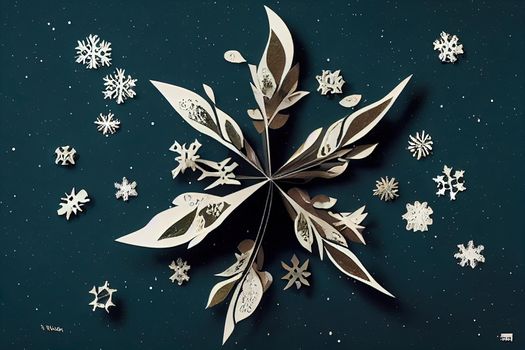 graphic animation rotating vinyl record and snowflakes flying out with ginger man top view. video visualization of delicious melodies for the winter holidays. High quality illustration