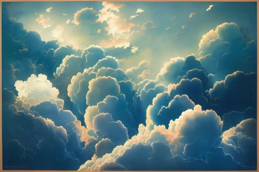 Cloudy blue sky abstract background. High quality illustration