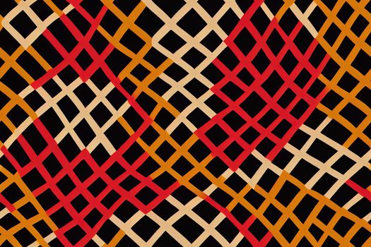 Abstract seamless striped geometric pattern on texture background in retro colors. Endless pattern can be used for ceramic tile, wallpaper, linoleum, textile, web page background.. High quality illustration