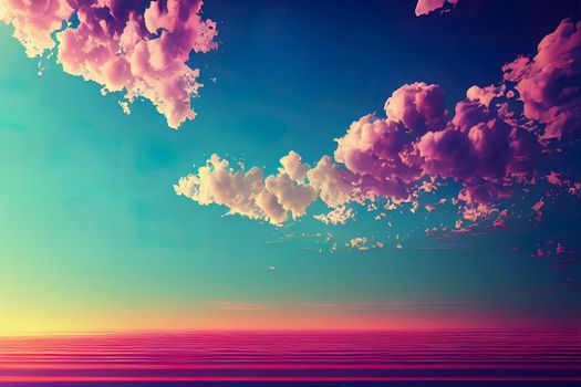 Blue Sky with white cloud and clear abstract. Beautiful air sunlight with clound scape colorful. Blackdrop for wallpaper backdrop background.. High quality illustration