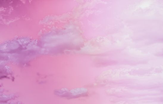 Magical dream, nature backdrop and spiritual holiday concept - Dreamy surreal sky as abstract art, fantasy pastel colours background for modern design