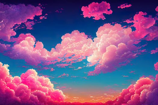 sweet sky. High quality illustration