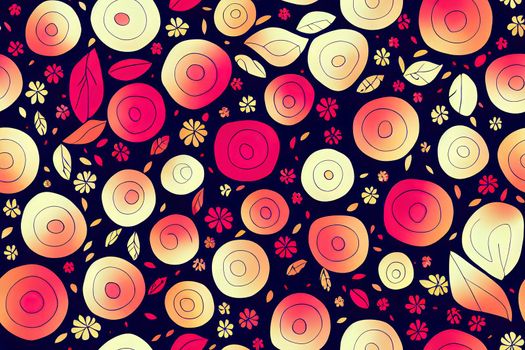 Abstract floral leaf design beautiful pattern seamless for print. High quality illustration