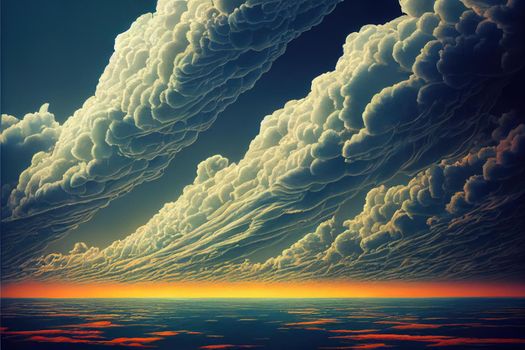 Sky clouds background.. High quality illustration