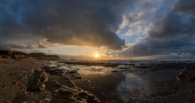 Sea vacation in israel summer romantic seascape