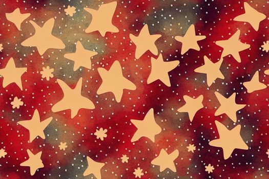 Holiday background, seamless pattern with stars. illustration.. High quality illustration