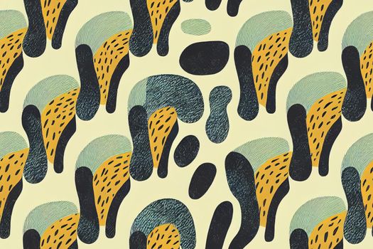 seamless pattern with animal print. Trendy abstract texture with brush strokes. Fashion modern illustration.. High quality illustration