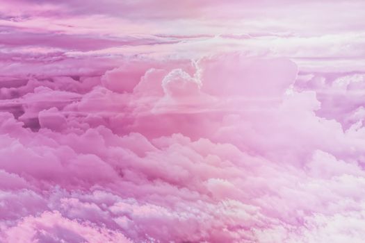 Magical dream, nature backdrop and spiritual holiday concept - Dreamy surreal sky as abstract art, fantasy pastel colours background for modern design