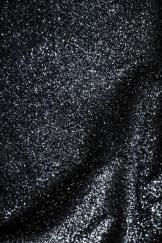 Luxe glowing texture, night club branding and New Years party concept - Silver holiday sparkling glitter abstract background, luxury shiny fabric material for glamour design and festive invitation