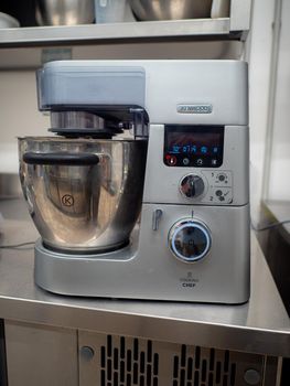 cooker mixer robot in a professional kitchen