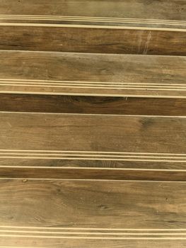 Closeup view of steps or staircase with wooden borders. High quality photo