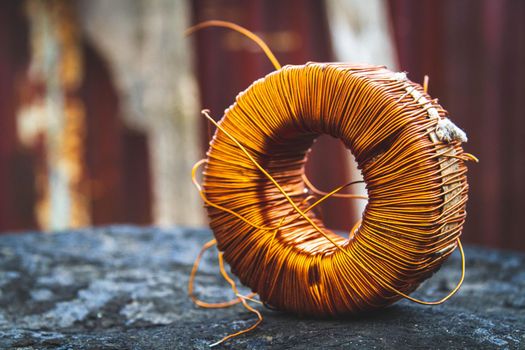 Copper wire. Copper coil. Decline in the value of the copper metal. The rise in price of copper waste. Collection point for ferrous and non-ferrous metals.