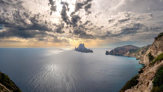 Sunset in Es Vedra from Cap Llentrisca