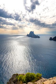 Sunset in Es Vedra from Cap Llentrisca