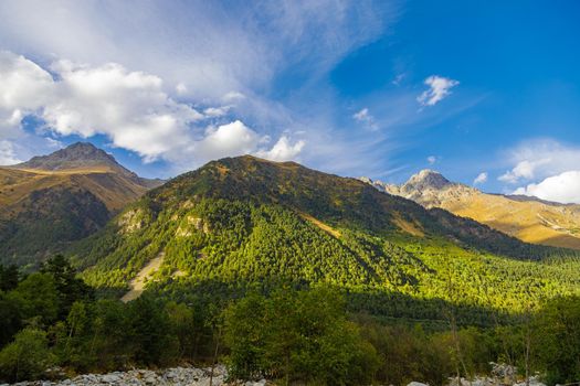 North Caucasus, high mountains of Ossetia