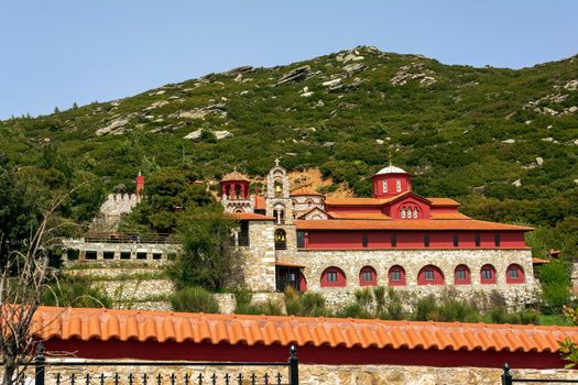 Agiou panteleimonous monastery in Penteli, Greece.