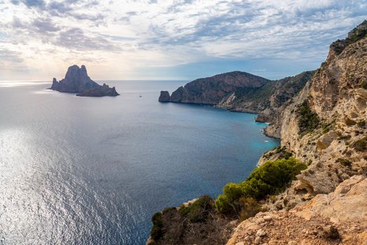 Sunset in Es Vedra from Cap Llentrisca