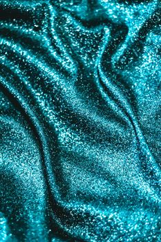 Luxe glowing texture, night club branding and New Years party concept - Emerald holiday sparkling glitter abstract background, luxury shiny fabric material for glamour design and festive invitation